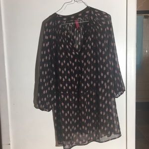 Pure Energy Sheer Bird Blouse